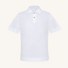 Rizvol Alba Blanc white Cotton Silk Shirt, front view