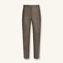 Rizvol Dried Fig Italian linen trousers, front view