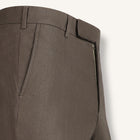 Rizvol Dried Fig Italian linen trousers, close-up