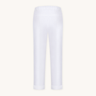 Rizvol Alba Milkstone White linen pants, back view