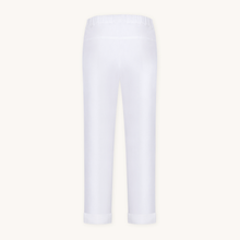 Rizvol Alba Milkstone White linen pants, back view