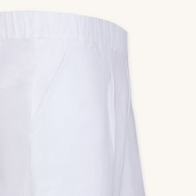 Rizvol Alba Milkstone White linen pants, close-up