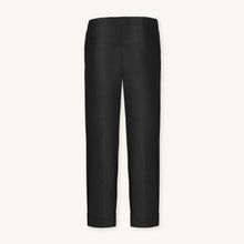 Rizvol Elba Obsidian Black linen pants, back view