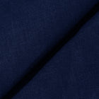 Rizvol Inkwell Blue linen polo shirt, fabric details
