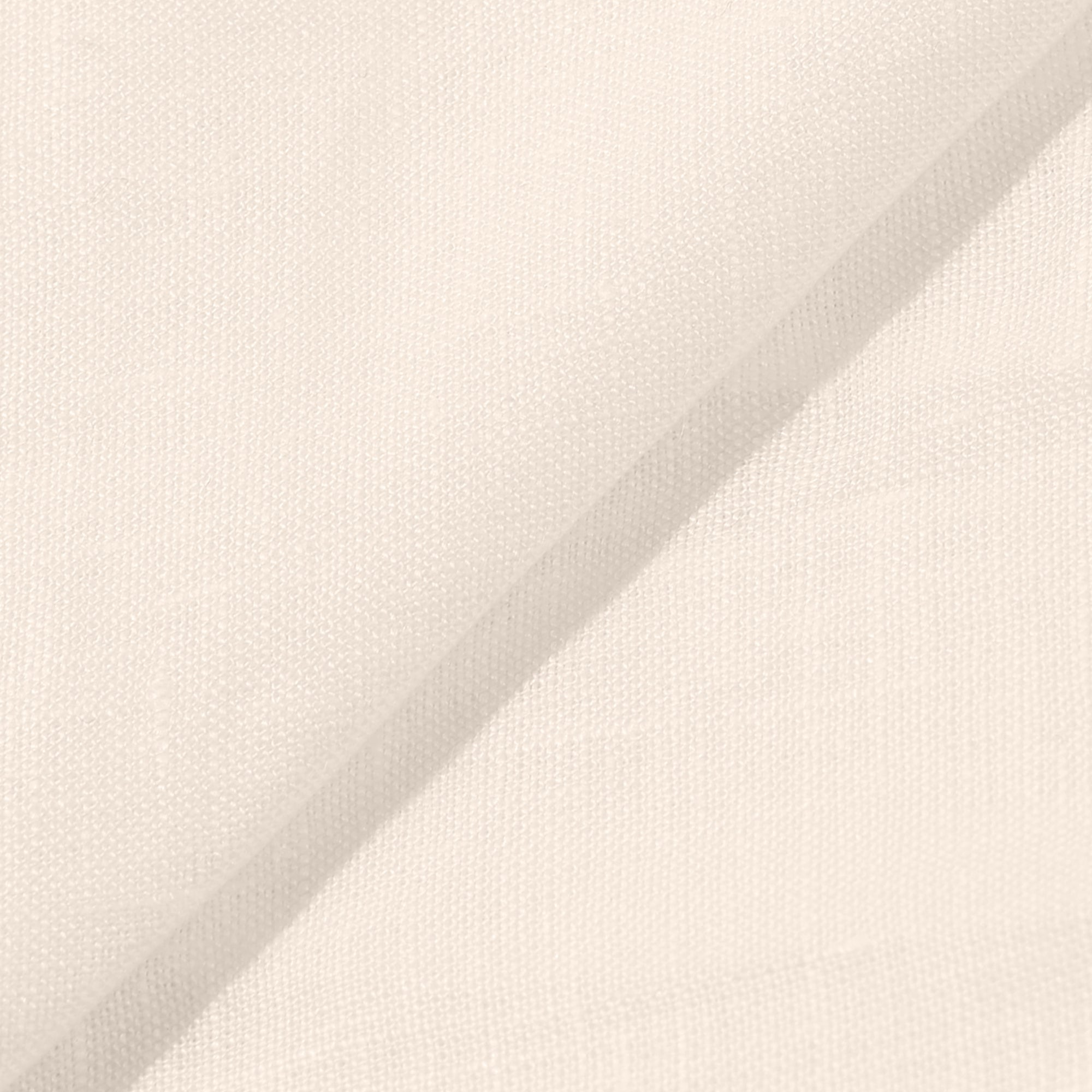 Rizvol Ivory Ash Beige linen polo shirt, fabric details
