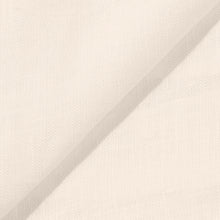 Rizvol Ivory Ash Beige linen polo shirt, fabric details