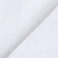 Rizvol Milkstone White linen polo shirt, fabric details