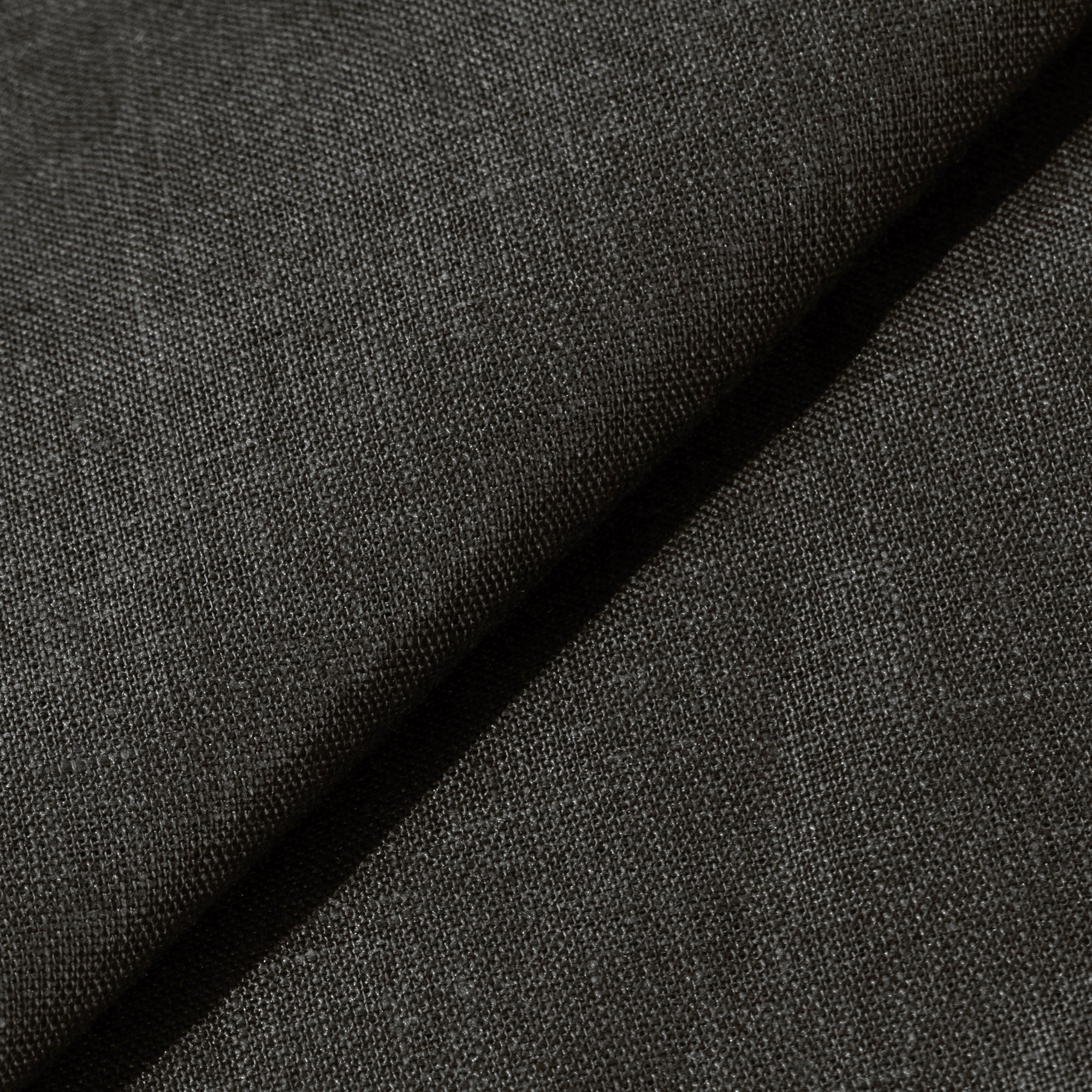 Rizvol Olive Mist linen polo shirt, fabric details