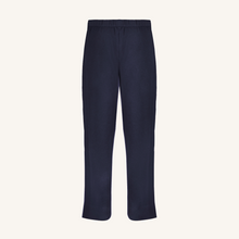 Rizvol raga blue wool cashmere leisure pants back view
