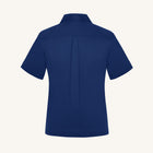 Rizvol Alba Riva Blue Cotton Silk Shirt, back view