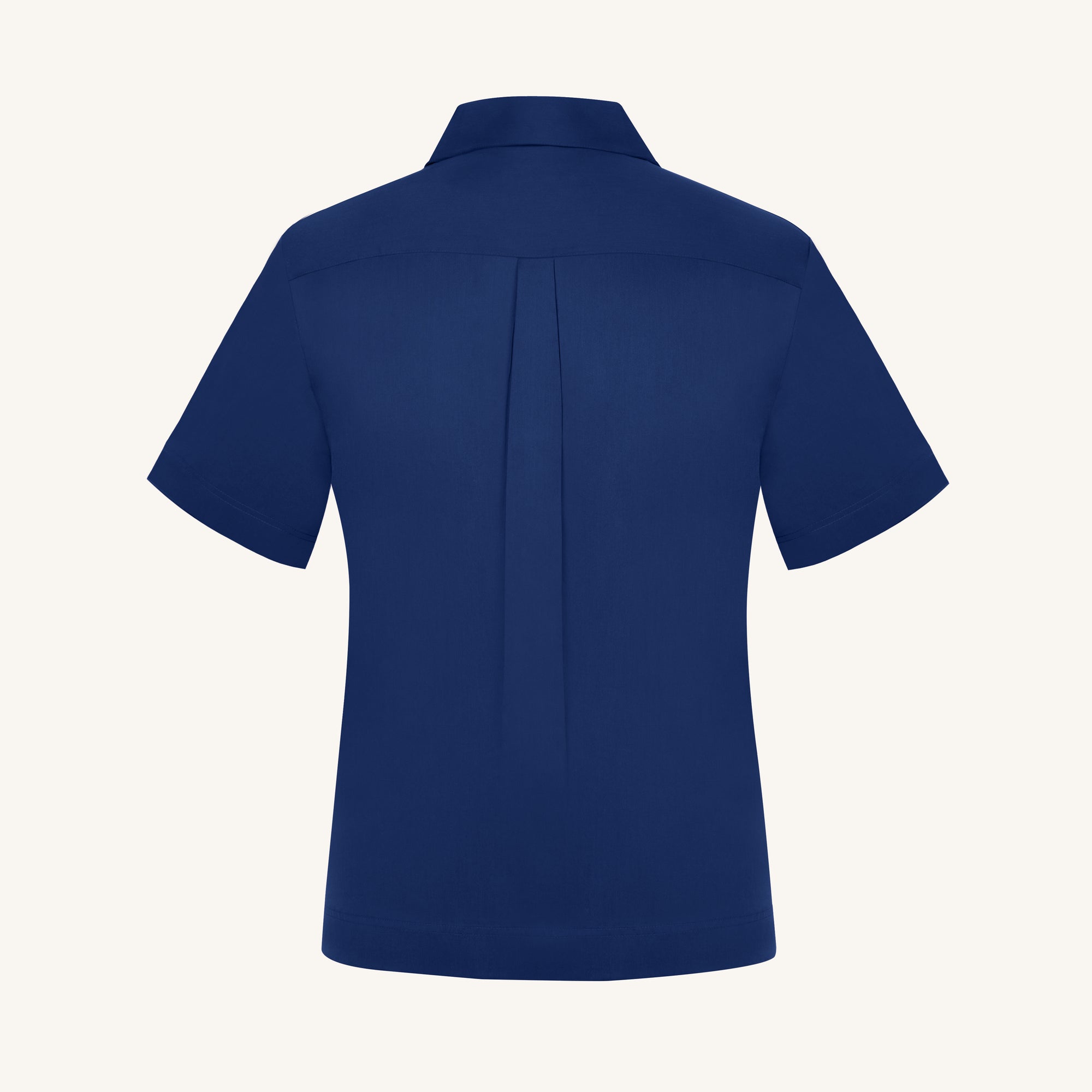 Rizvol Alba Riva Blue Cotton Silk Shirt, back view