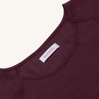 Rizvol merlot linen women's top , close up