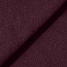 Rizvol merlot linen women's top, fabric details