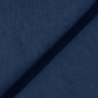 Rizvol Imperial Blue women's linen top, fabric detail
