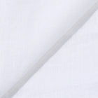 Rizvol Milkstone White women's linen top, fabric detail