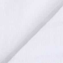 Rizvol Milkstone White women's linen top, fabric detail