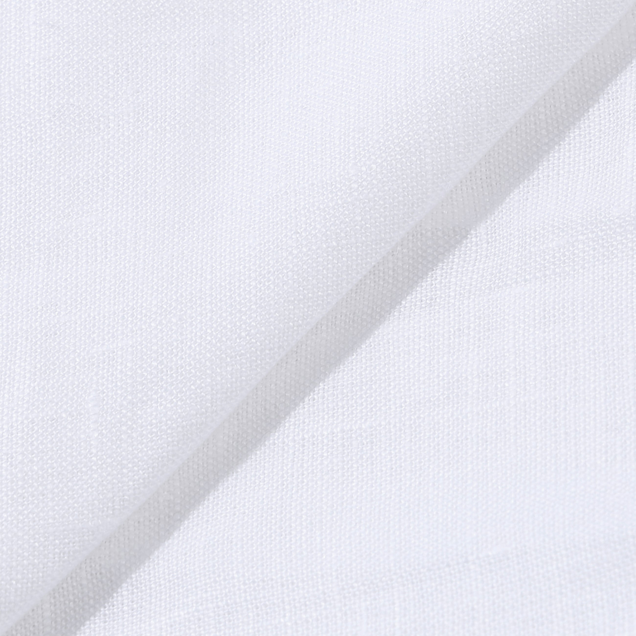 Rizvol Milkstone White women's linen top, fabric detail