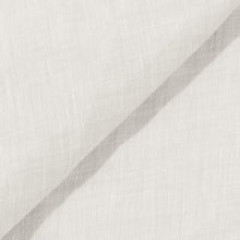 Rizvol Ivory Ash beige women's linen shirt, fabric detail