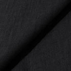Rizvol Obsidian Black women's linen shirt, fabric detail