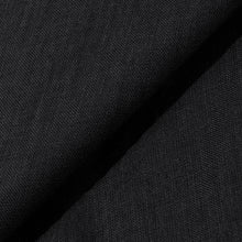 Rizvol Obsidian Black women's linen shirt, fabric detail