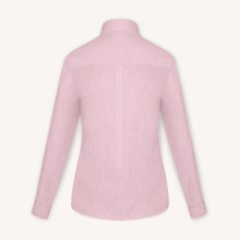 Rizvol Pink Dust women's linen shirt, back view