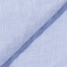 Rizvol Viola Fog Light blue women's linen shirt, fabric detail